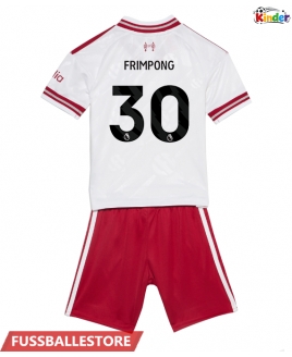 Günstige Liverpool Jeremie Frimpong #30 Auswärts Trikotsatzt Kinder 2026-27 Kurzarm (+ Kurze Hosen)